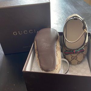 Gucci baby girl shoes.